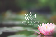 Lotus Flower Logo Template, a Branding & Logo Template by GladicMonster (Thumbnail 1 of 12)