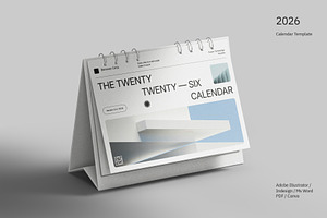 2026 Desk Calendar - Benmoo, a Stationery Template by fakhroo