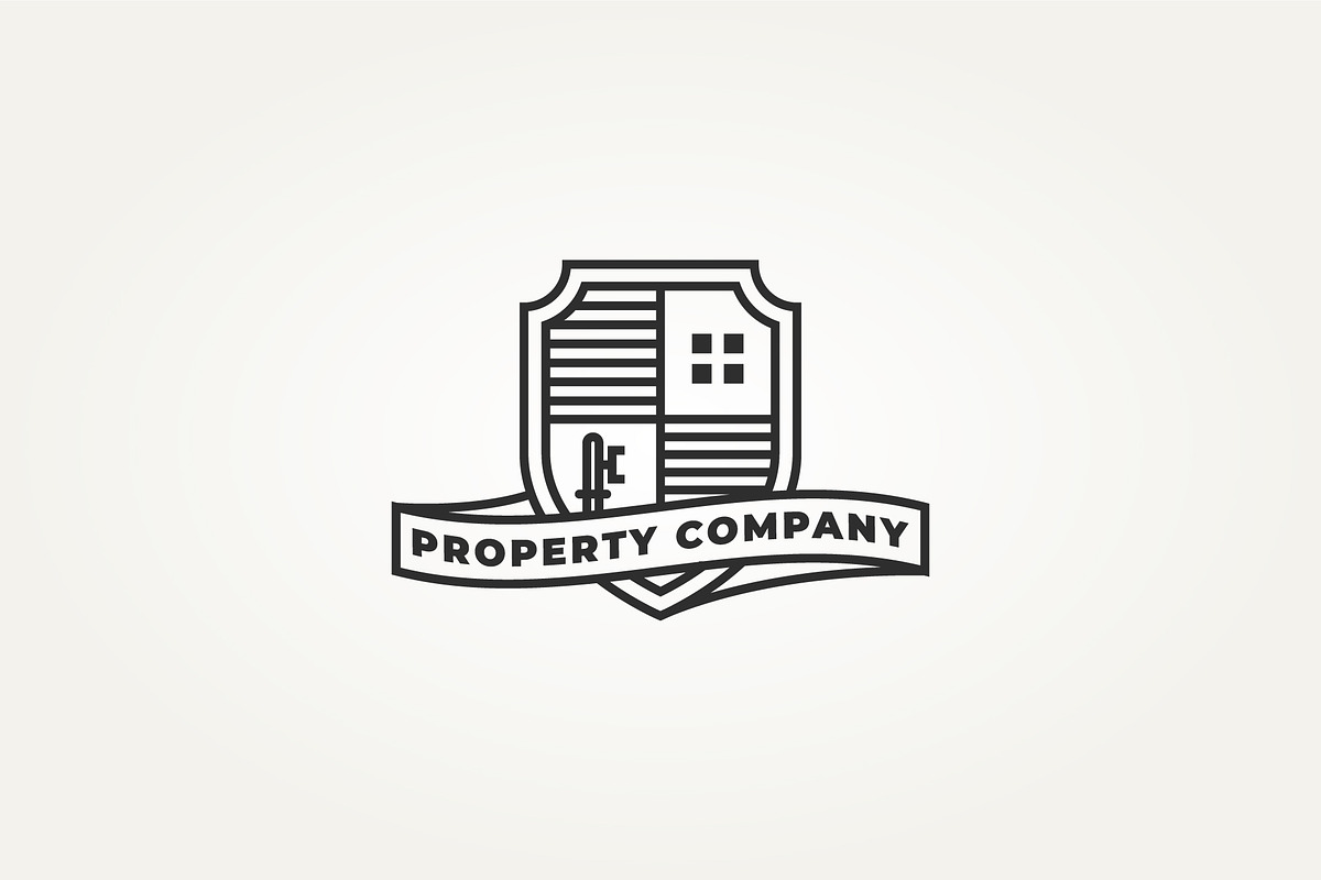property company line art icon logo, a Branding & Logo Template by Blazybone (Photo 2 of 2)