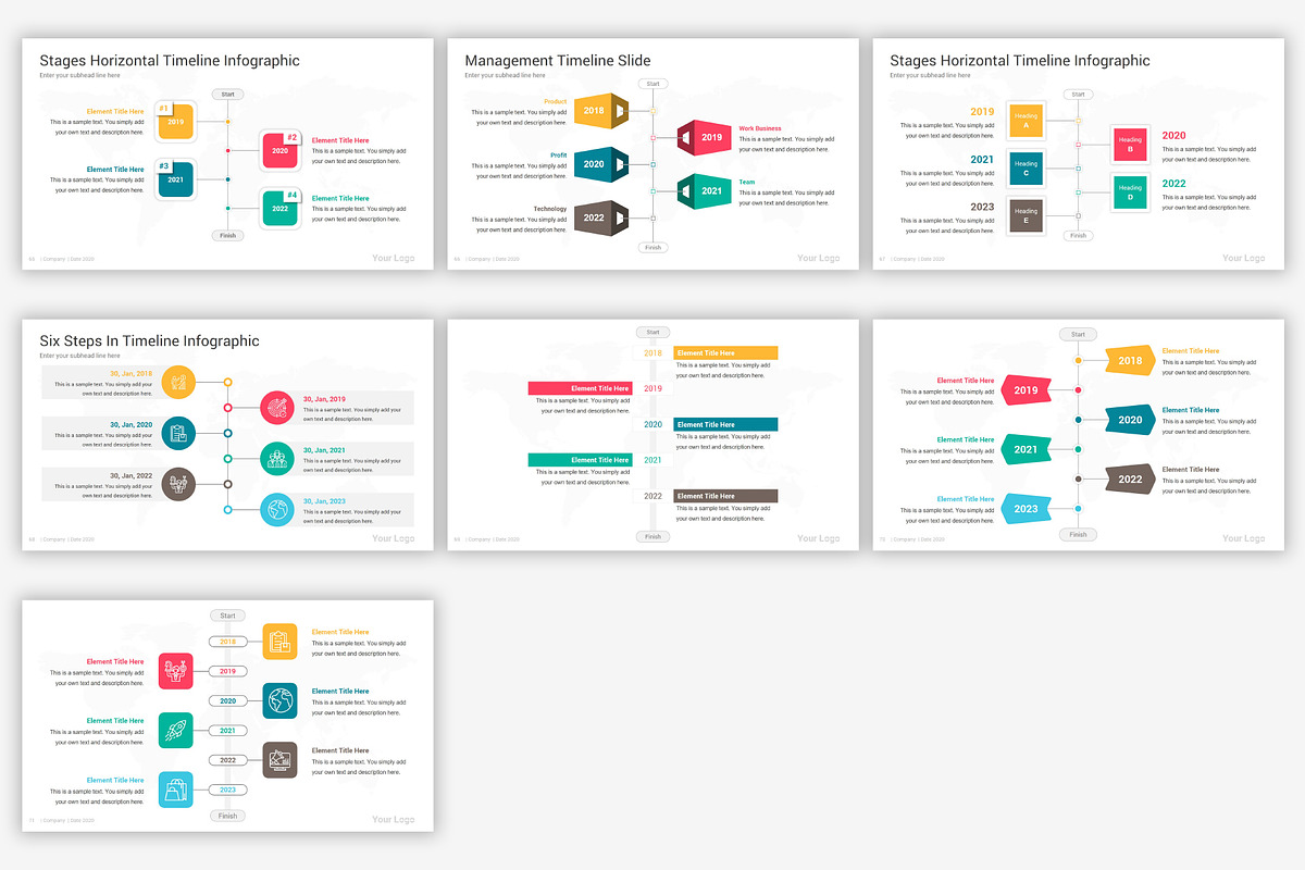 Timeline PowerPoint Template, a Presentation Template by SlideOne (Photo 12 of 12)