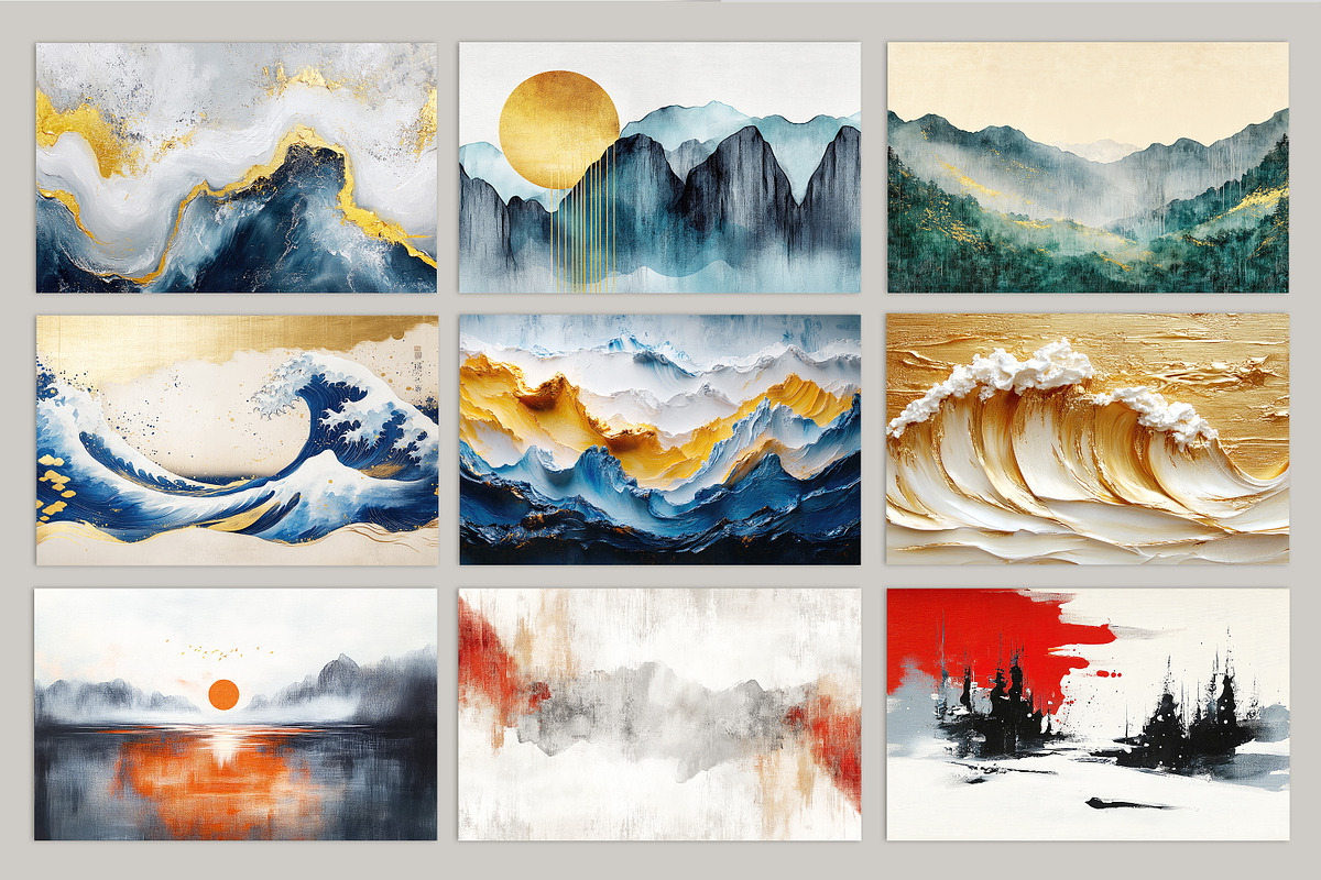 Abstract oil painting art wallpaper, a Wallpaper Graphic by fei long (Photo 8 of 10)