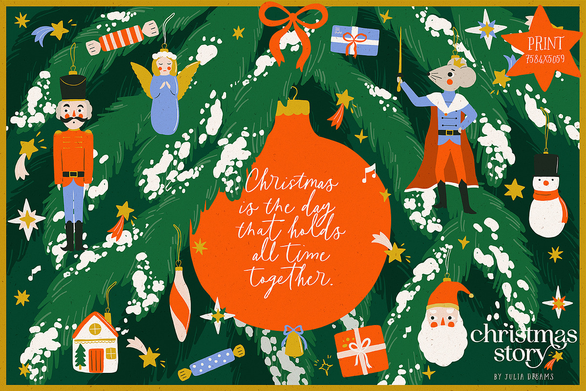 Christmas Story Collection, an Animal Illustration by Julia Dreams (Photo 3 of 9)