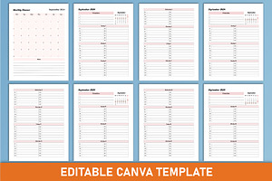 2024-2025 Academic Planner Canva