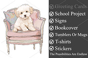 Watercolor Girl Power Woman Clipart, a Seasonal Illustration by Canvas Craft (Thumbnail 3 of 10)