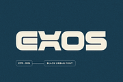 Exos - Black Urban Font, a Sans Serif Font by Grontype (Thumbnail 1 of 8)