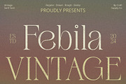 Febila Vintage, a Serif Font by Craft Supply Co. (Thumbnail 1 of 8)