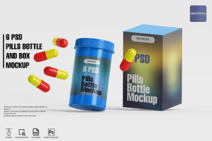 Pills Bottle Mockup Drug Bottle