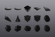 3D Black Shapes - 120 illustrations, an Object Graphic by assetpro.design (Thumbnail 13 of 15)