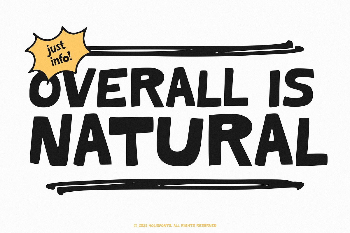 HF Bigcuat Bold, a Handwritten Font by 24Design Studios (Photo 3 of 11)