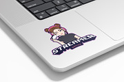 Cute Gamer Girl With Hair Bun Logo, a Branding & Logo Template by tkzgraphic (Thumbnail 2 of 2)
