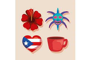 Puerto Rico Culture Icons