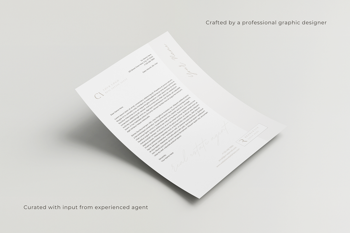 BUNDLE: Real Estate Letterheads, a Marketing Template by EstateElements (Photo 7 of 8)