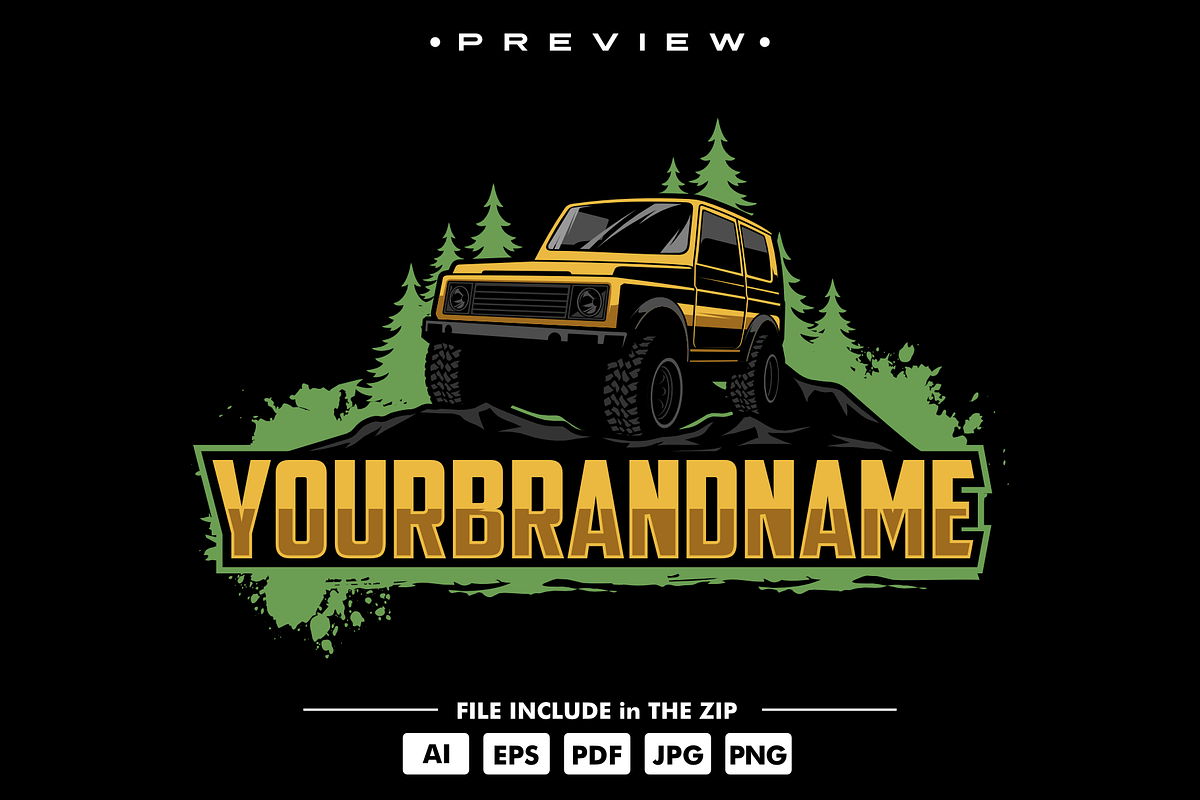 Offroad logo template, an Object Graphic by TFamz (Photo 1 of 3)
