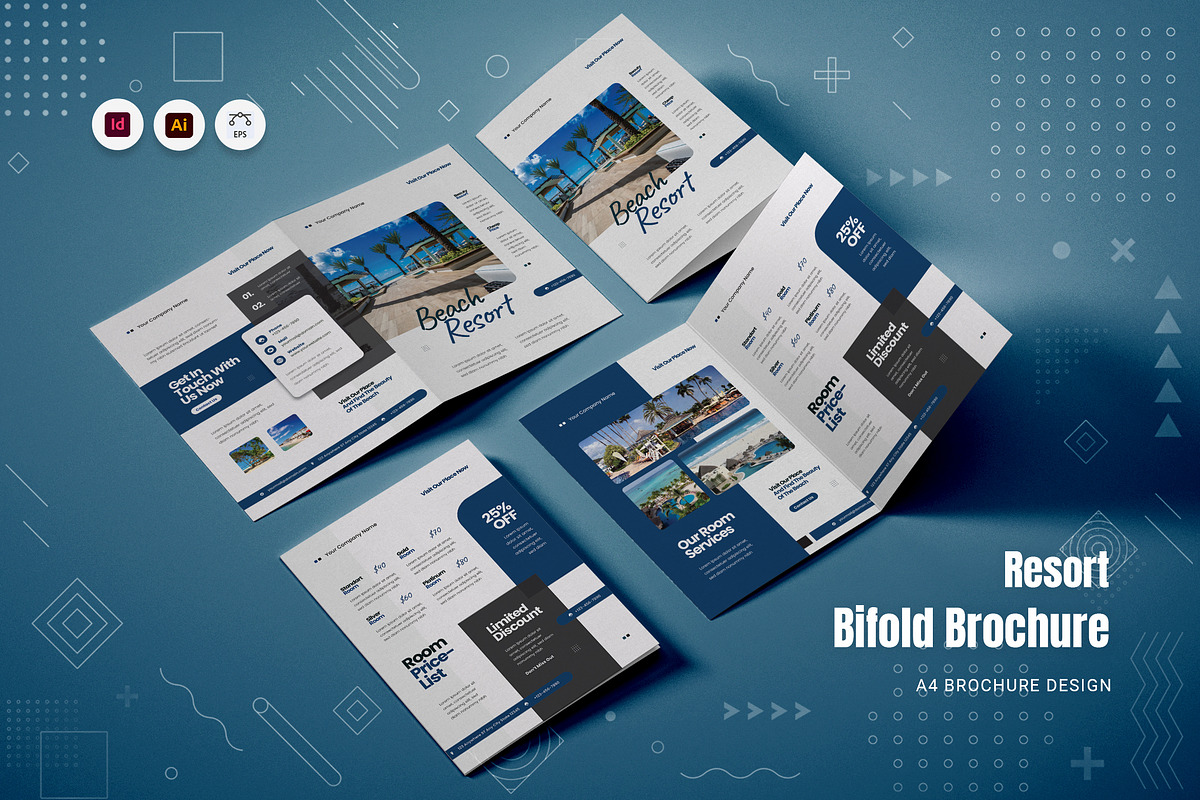 Resort Bifold Brochure, a Brochure Template by Fannan Studio