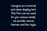 Lamgros - Minimal Logo Font, a Font by Iqsiart Studio (Thumbnail 3 of 6)