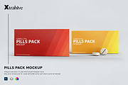 Pills Package Blister Box Mockup, a Packaging Mockup by Xtrahive (Thumbnail 1 of 2)