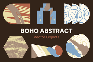 Boho Abstract Vector Objects