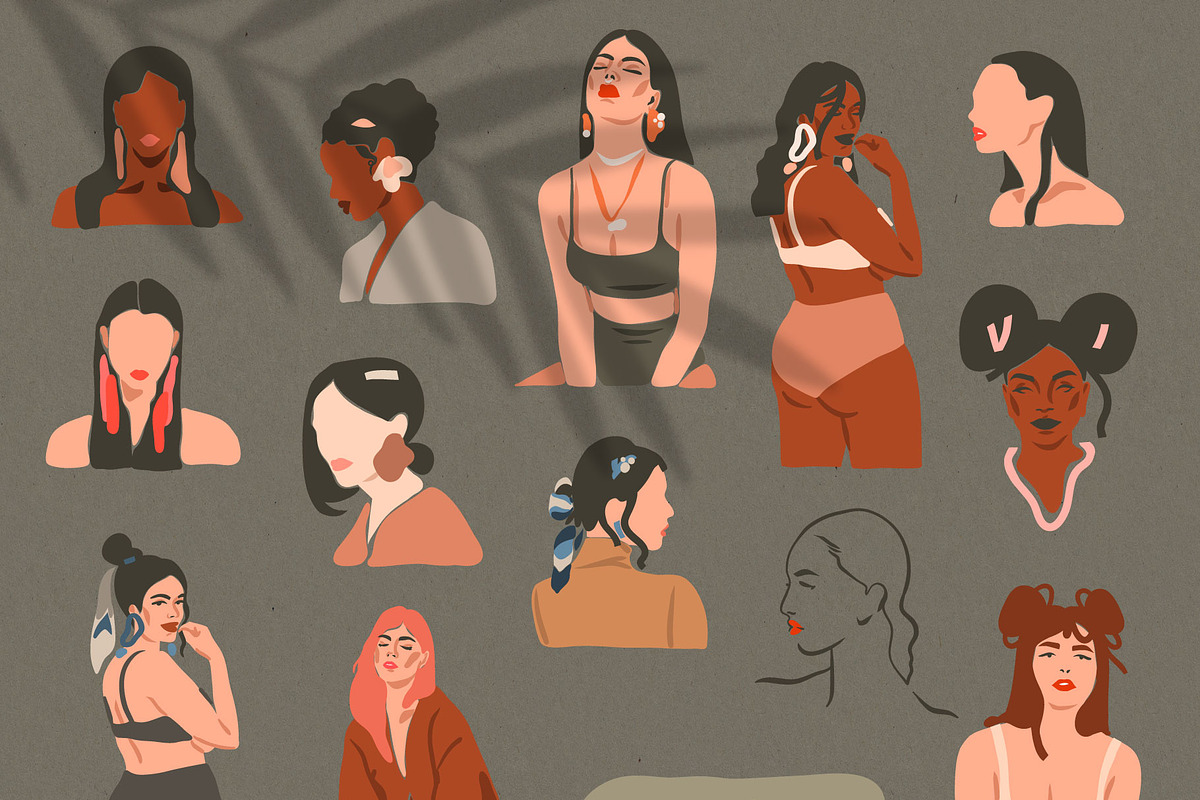 Abstract feminine portrait creator, a Person Illustration by Anastasy_helter (Photo 7 of 10)