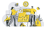 Business Outline Illustrations, a Templates & Theme by alexdndz (Thumbnail 23 of 52)