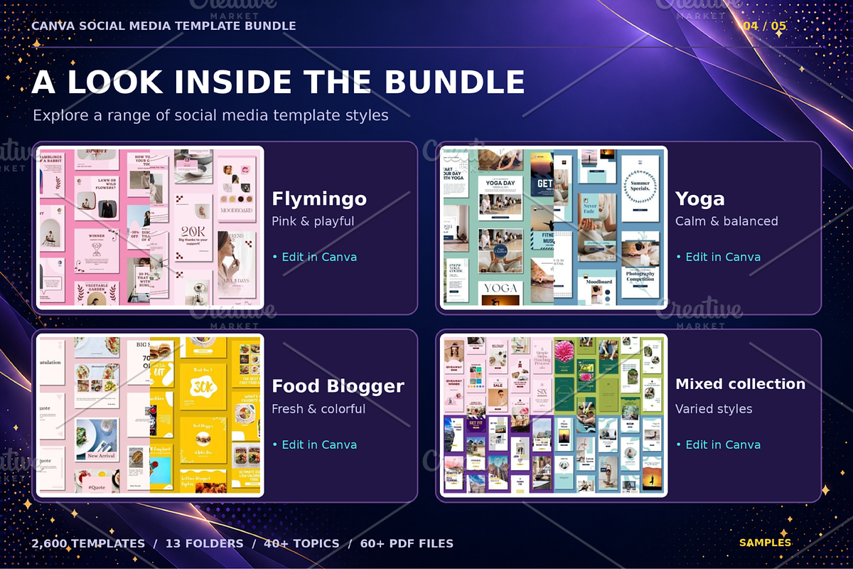 2600 Canva Social Media Templates, a Social Media Template by Ink Gallery (Photo 3 of 7)