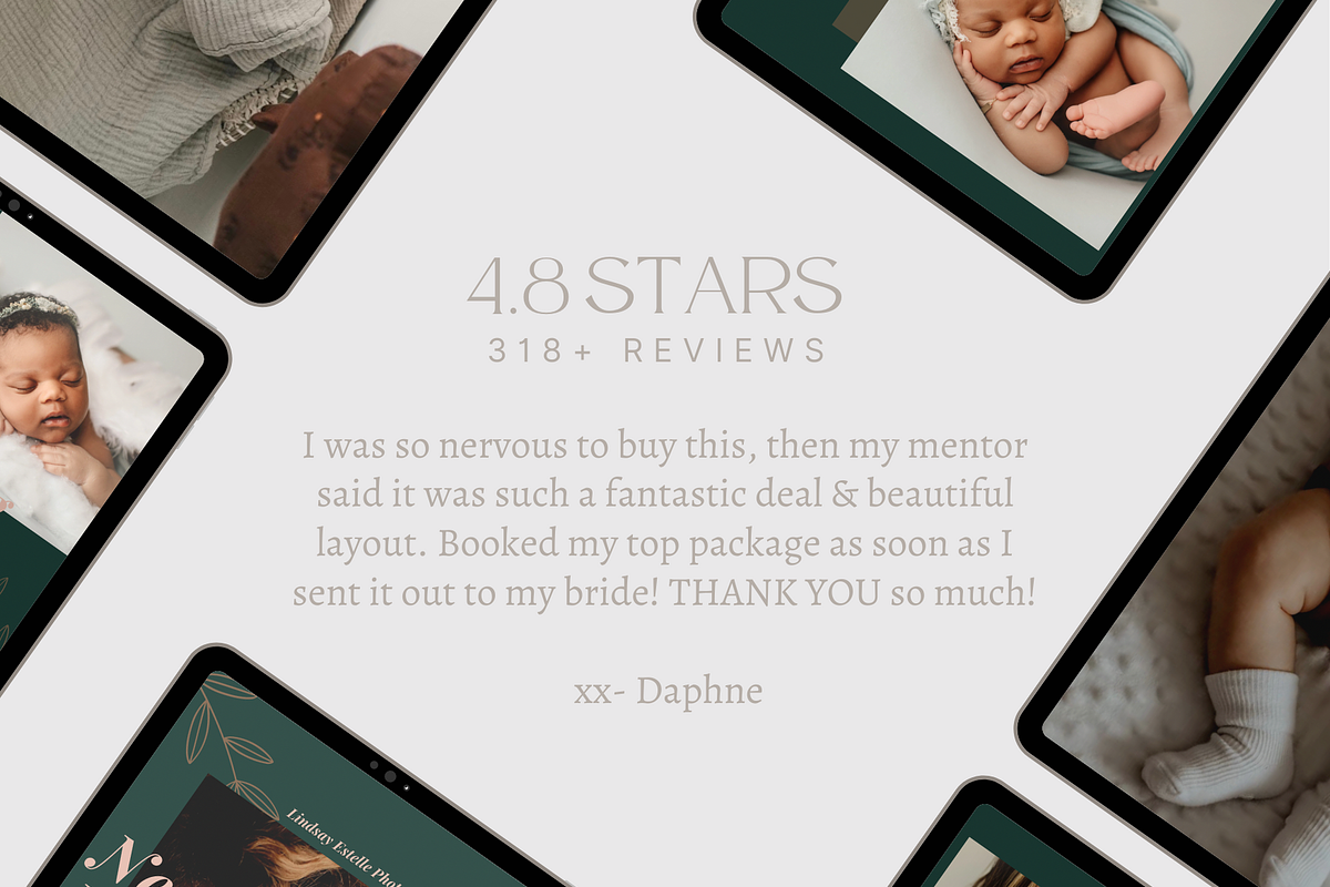 TEAL Newborn Photography Guide, a Magazine Template by Signature Edits (Photo 9 of 11)