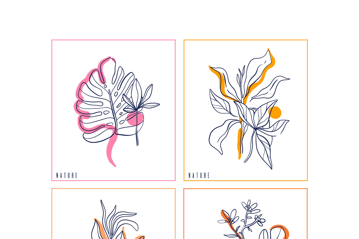 One line graphic botanical, a Decorative Illustration by Moonflora (Photo 6 of 7)