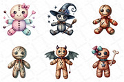 Halloween Voodoo Doll Clipart, an Illustration by DreamPrint404 (Thumbnail 5 of 6)