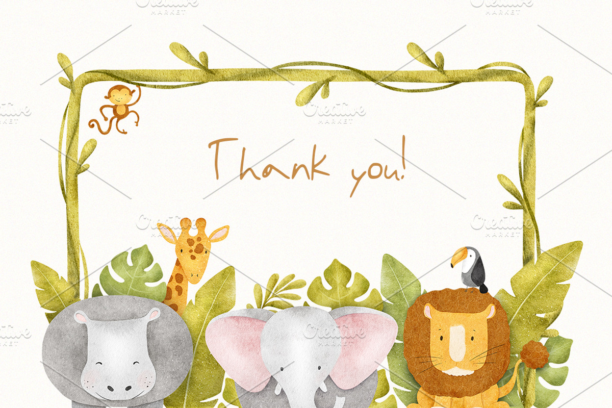Safari kid's watercolor illustration, an Animal Illustration by Fedulova Art (Photo 16 of 16)