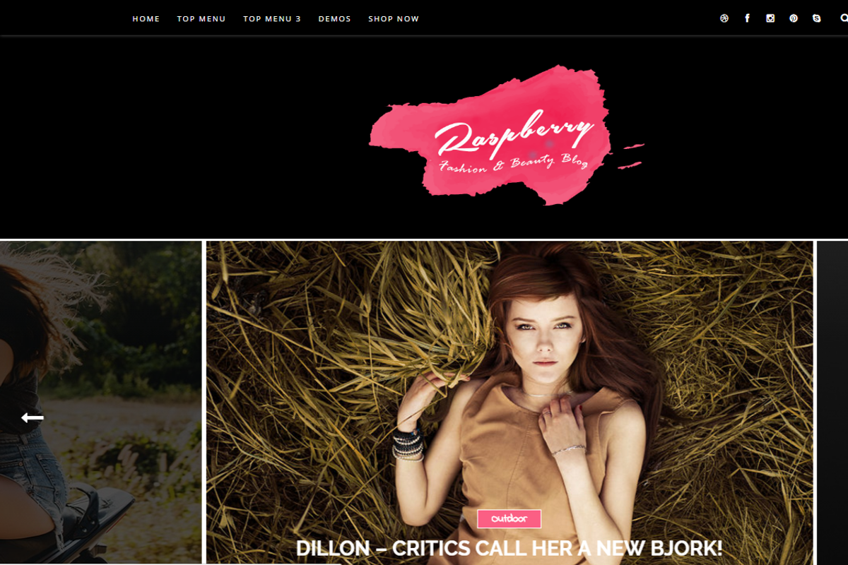 Raspberry Dark Blogger Template, a Websites & App Template by Yo..! Templates (Photo 1 of 2)