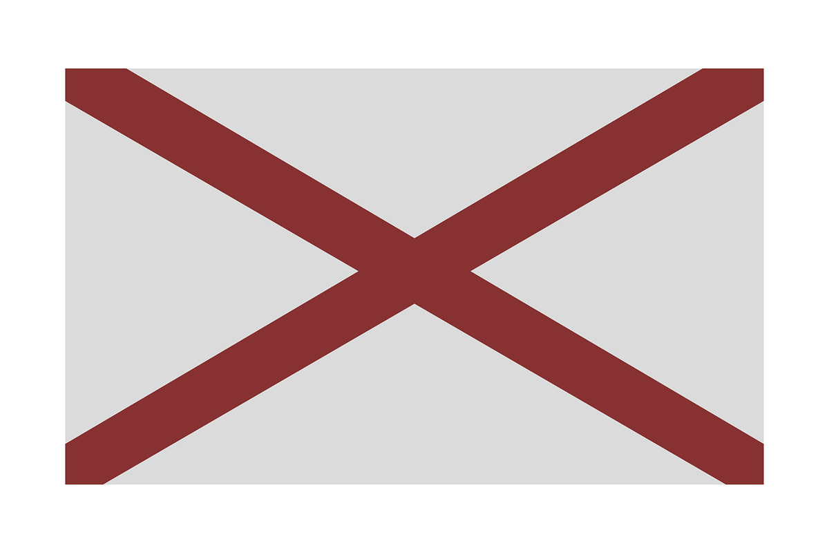 Alabama state flag, an Illustration by Mark1987