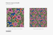 Moody Modern Floral Seamless Pattern, a Pattern Graphic by likorbut (Thumbnail 4 of 13)