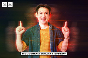 Hologram Galaxy Effect