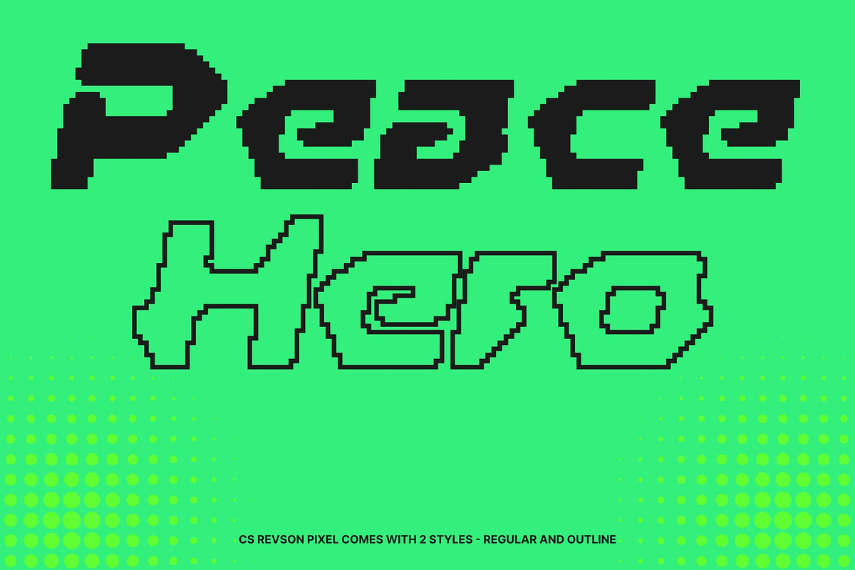 CS Revson Pixel, a Sans Serif Font by Craft Supply Co. (Photo 4 of 8)