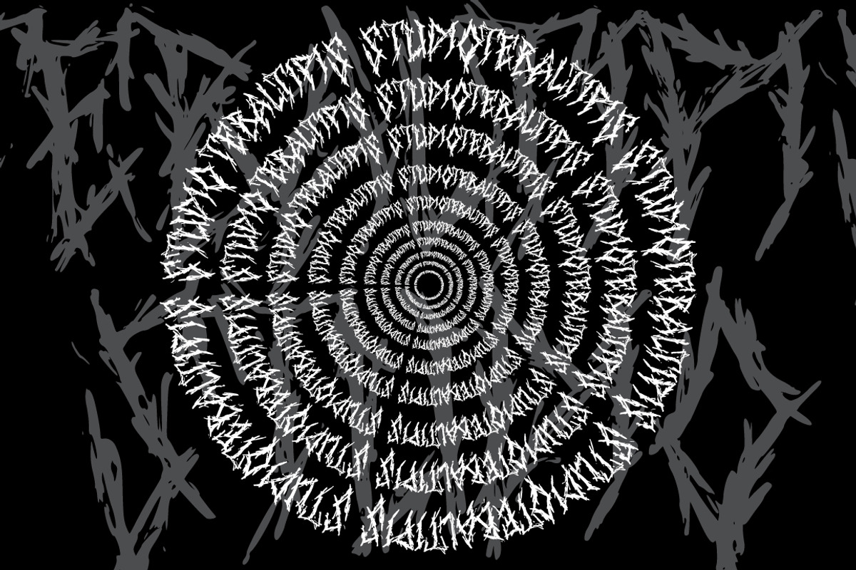 School Silence - Death Metal Font, a Blackletter Font by tebaltipislab (Photo 11 of 12)