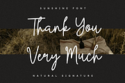 Sunshine | Natural Signature Script, a Script Font by Masyafi Studio (Thumbnail 3 of 8)