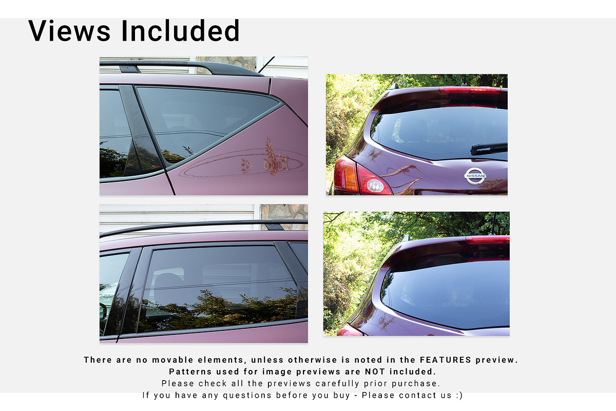 Car Sticker Mockup Set, a Product Mockup by mock-ups (Photo 2 of 10)