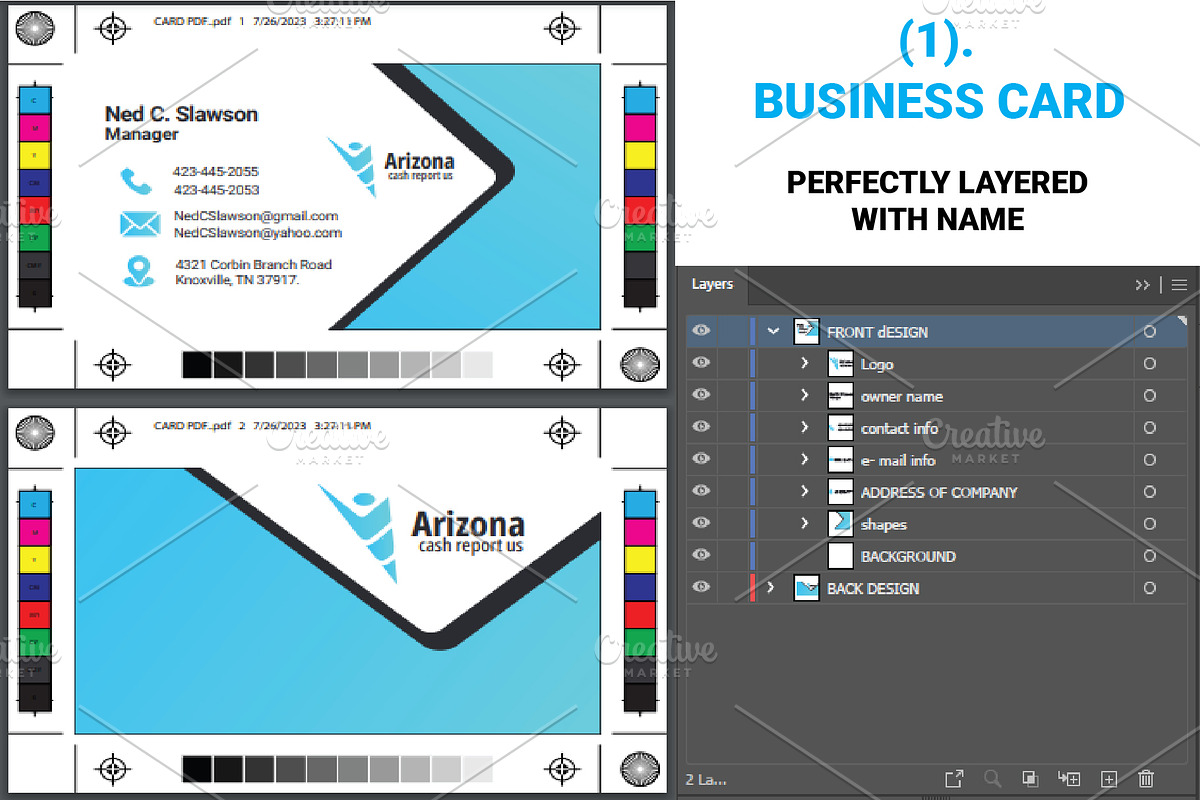 Professional Business Stationery, a Stationery Template by Design Fusion (Photo 2 of 4)