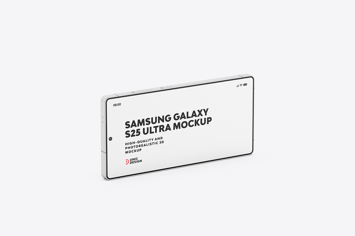 Samsung Galaxy S25 Ultra Mockup, an Android Mockup by UnicDesign (Photo 23 of 35)