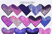 Navy & Pink Love Hearts Clipart, an Illustration by ClipartBrat Graphics (Thumbnail 4 of 5)