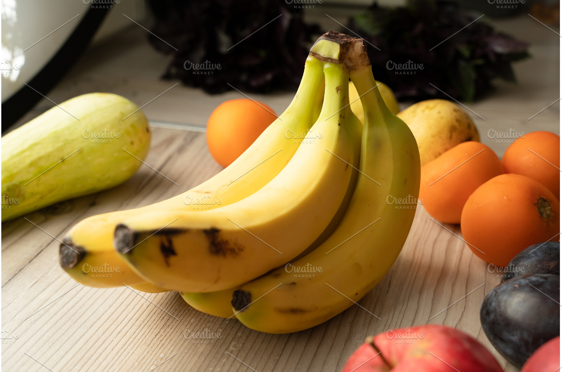 Fresh fruits at the kitchen for, a Food & Drink Photo by oksix