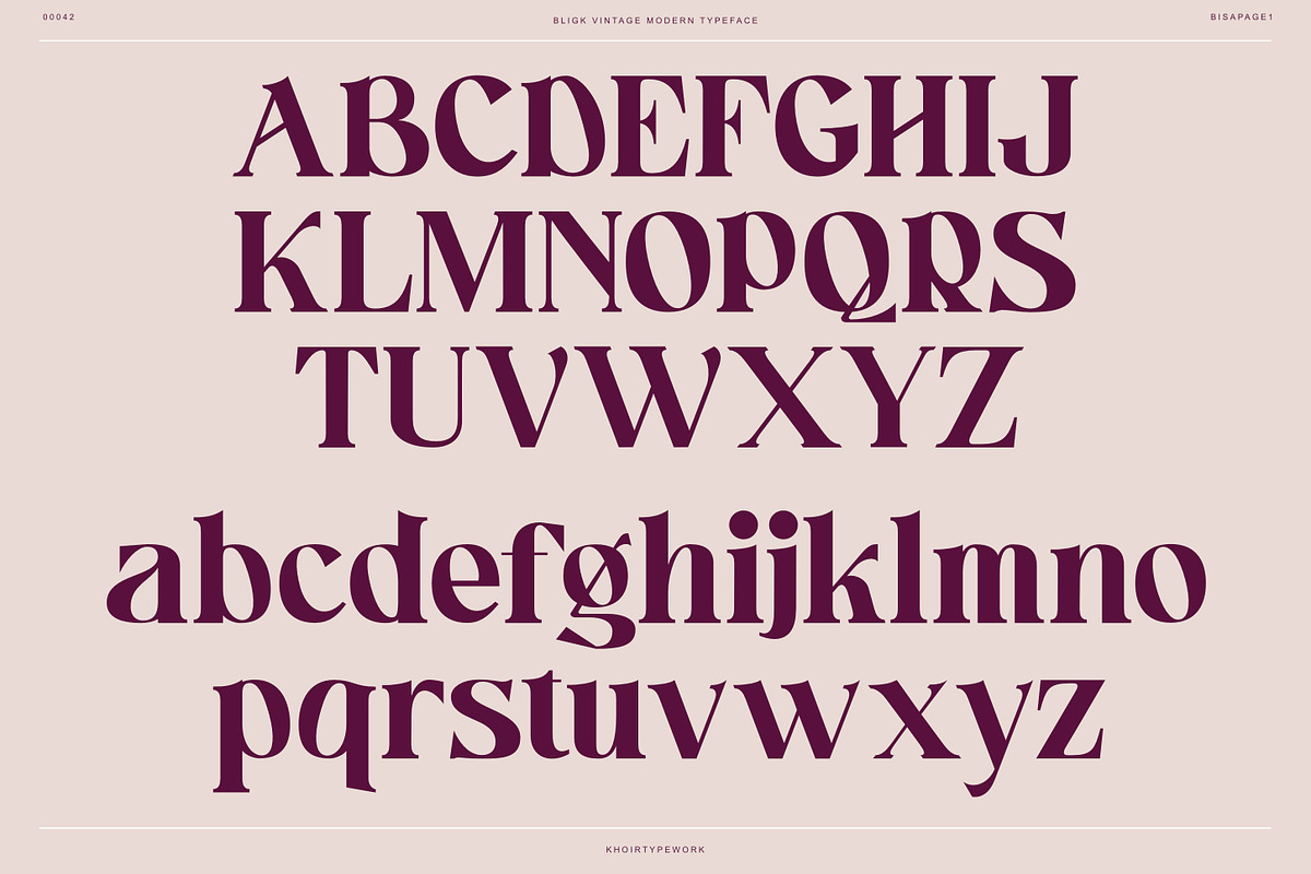 Bligk - Vintage Modern, a Serif Font by Khoir (Photo 10 of 15)