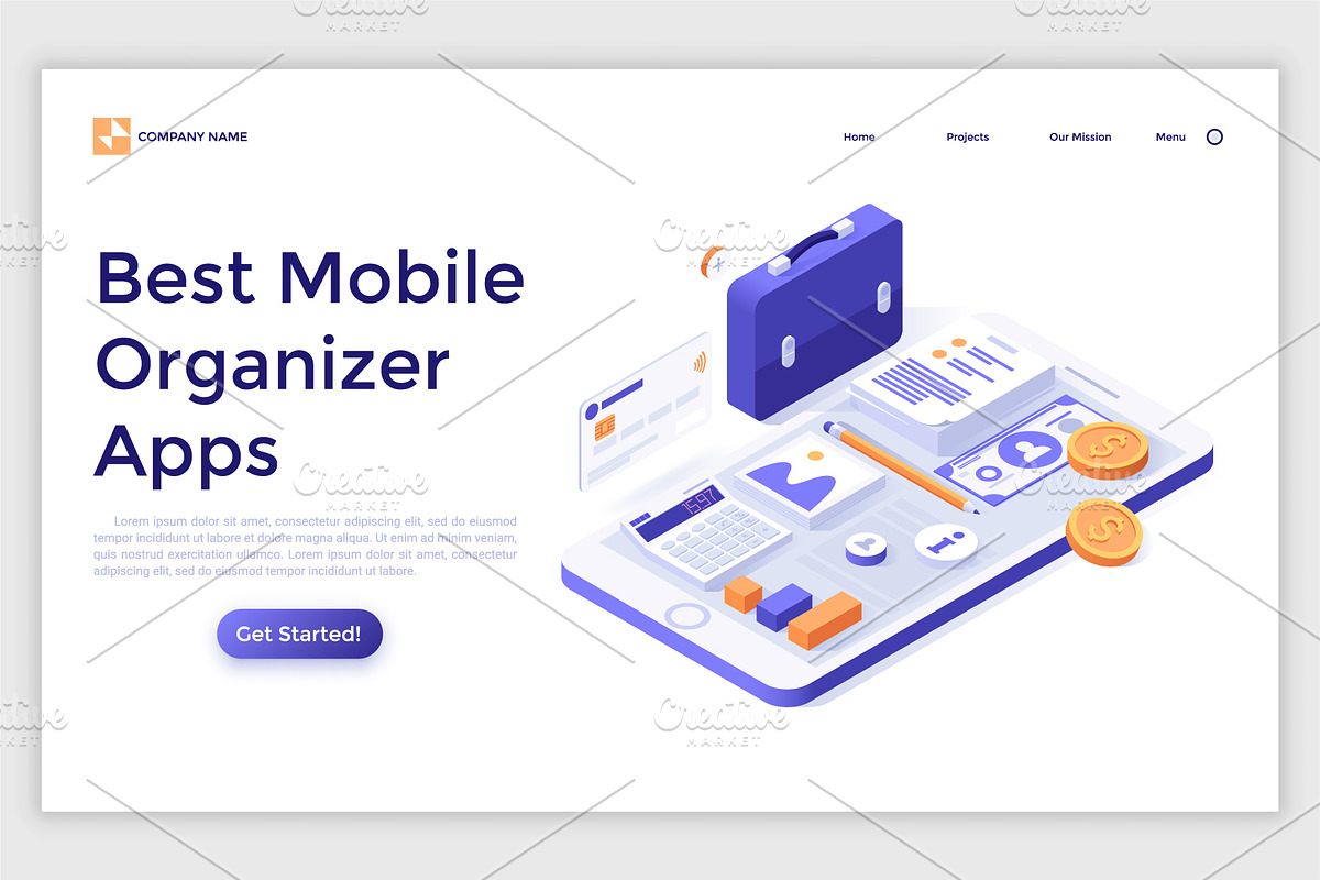Isometric Solutions Mini. Part 17, a Templates & Theme by Andrew Kras Design (Photo 2 of 11)