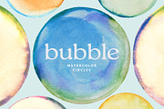 Watercolor Circles, an Object Graphic by Basia Stryjecka (Thumbnail 1 of 16)