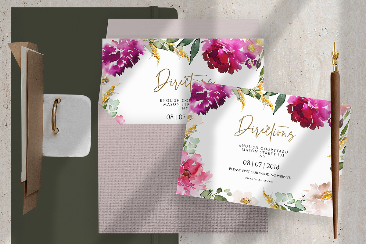 Wedding Cards Set, an Invitation Template by Karma (Photo 3 of 7)