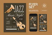Jazz Music Night Flyer, a Flyer Template by graphicook (Thumbnail 1 of 3)