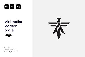 Minimalist Modern Eagle Logo, a Branding & Logo Template by Luxury Logos