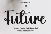 Future | Script Font, a Script Font by Scratchones (Thumbnail 1 of 8)