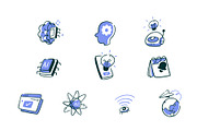 AI Doodle Icon Set Vol 1, a Technology Illustration by SLAB! Design (Thumbnail 2 of 3)