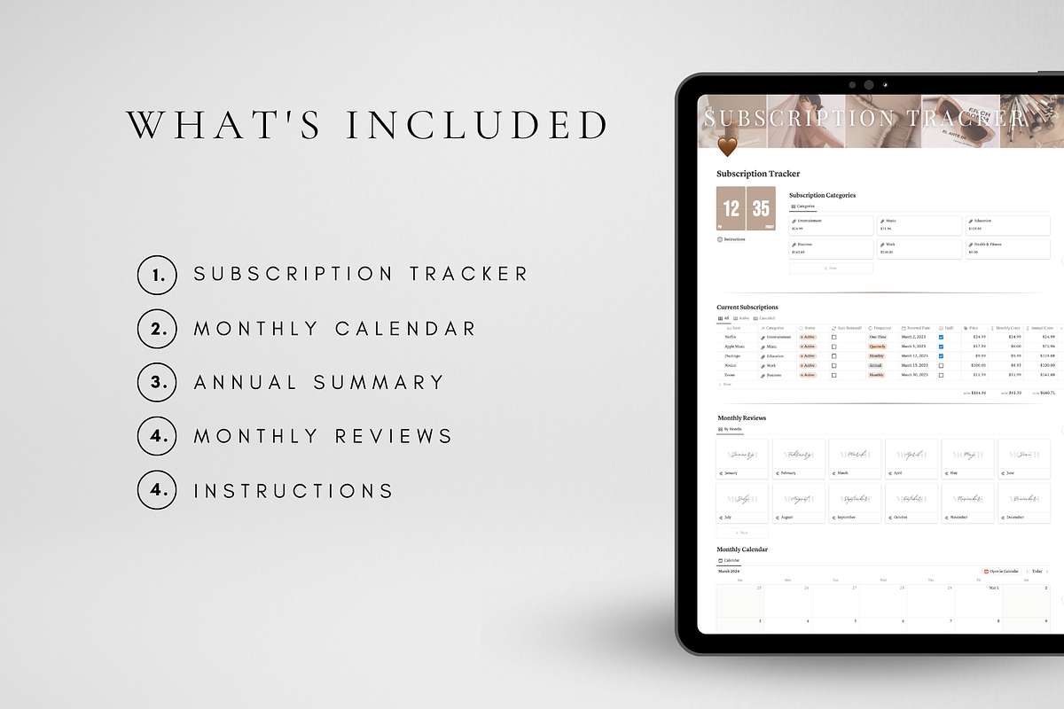 Automated Subscription Tracker, a Templates & Theme by BRANDcontent
