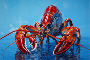 Clawed Lobster animal. Generate Ai, a Food & Drink Photo by Ylivdesign